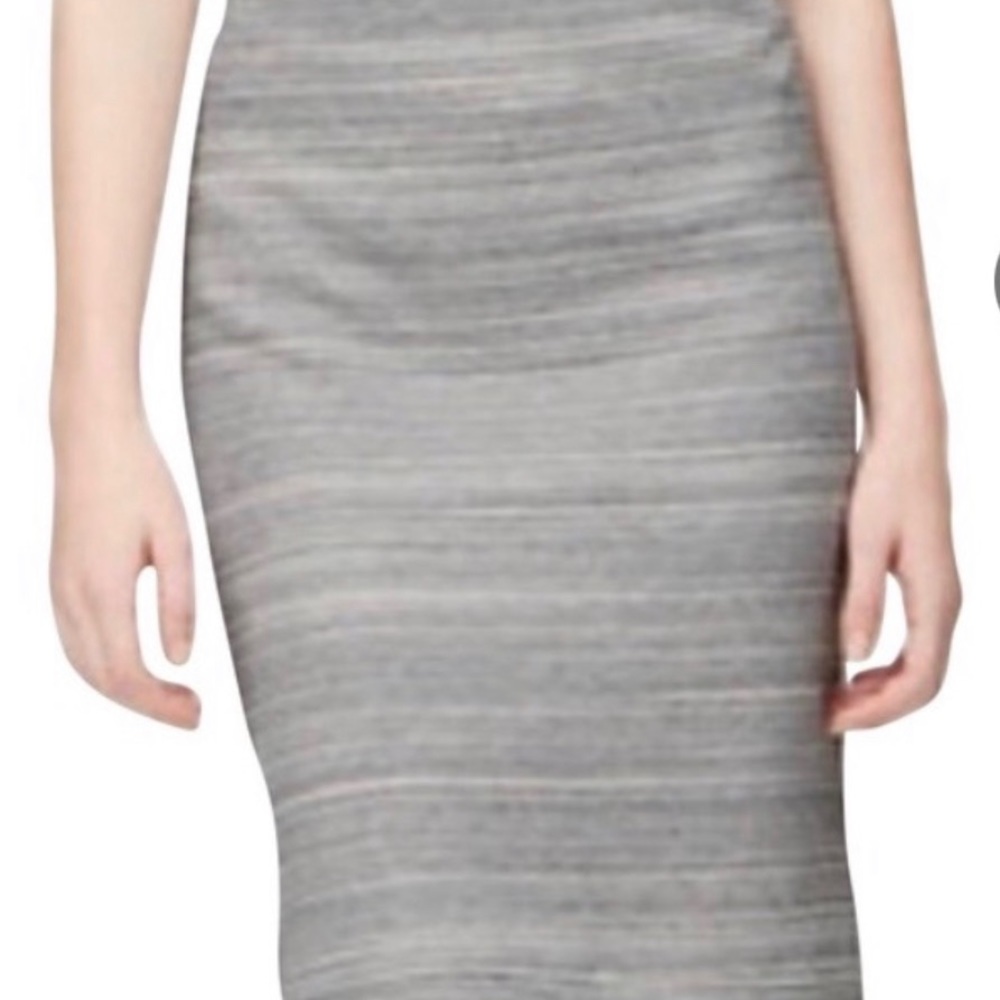 Ann Taylor LOFT Gray Zipper Pencil Skirt, Size XS (NWT)
